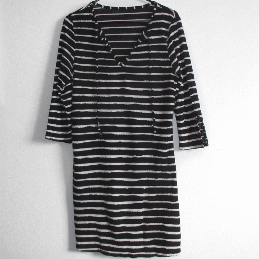 Black and White Striped Dress Size Medium